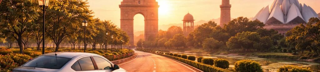 Car rental in Delhi, places to visit?